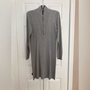 Athleta grey sweater dress in medium